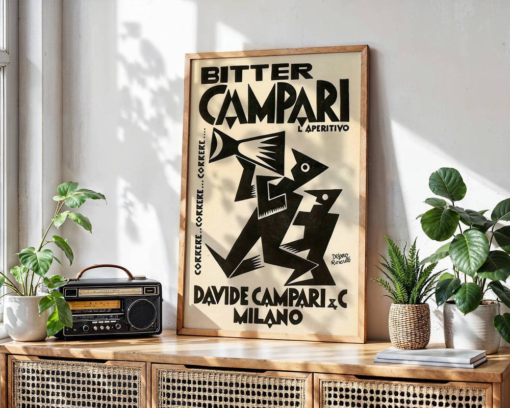 Davide Campari Bitter Vintage Poster wall - art - picture - poster