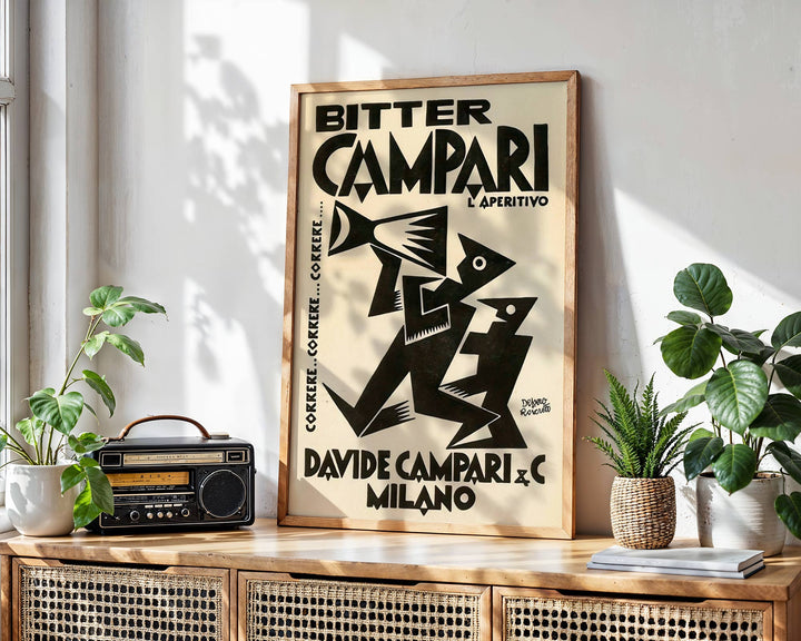 Davide Campari Bitter Vintage Poster wall - art - picture - poster