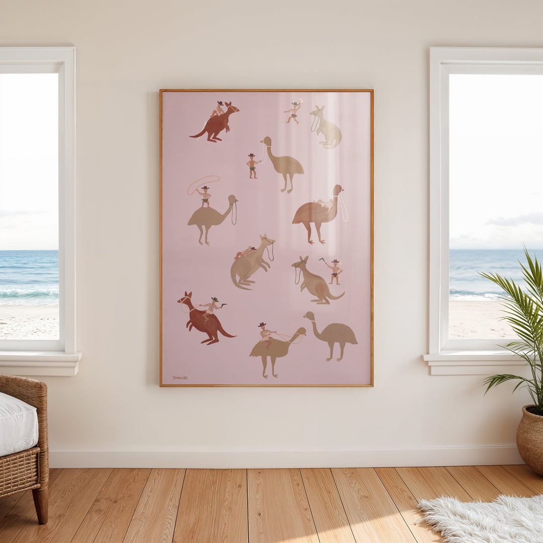 Deadly Riders Club Indigenous Artwork by Domica Hill wall - art - picture - poster