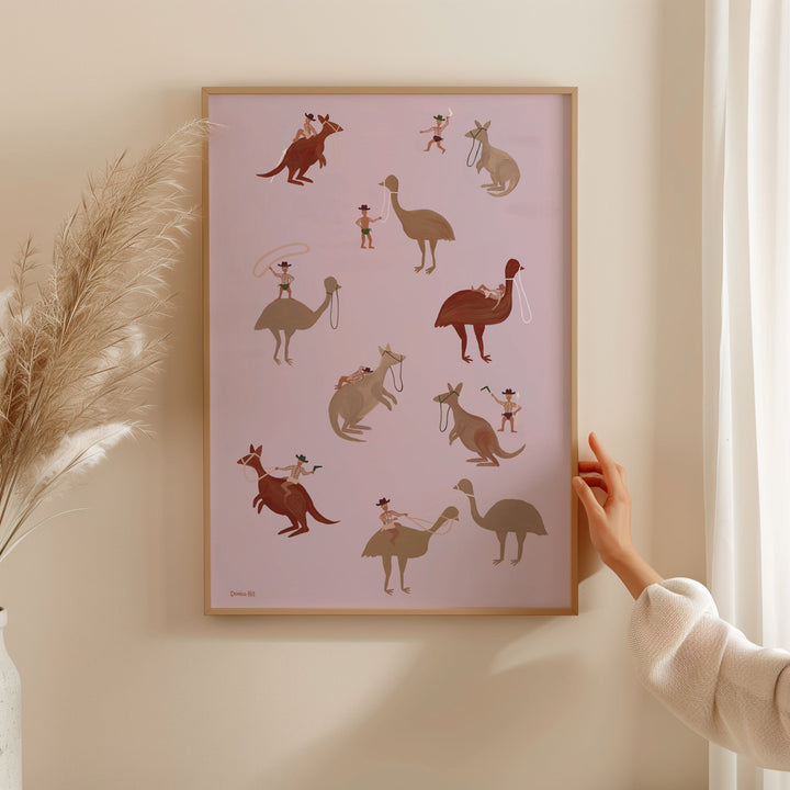 Deadly Riders Club Indigenous Artwork by Domica Hill wall - art - picture - poster