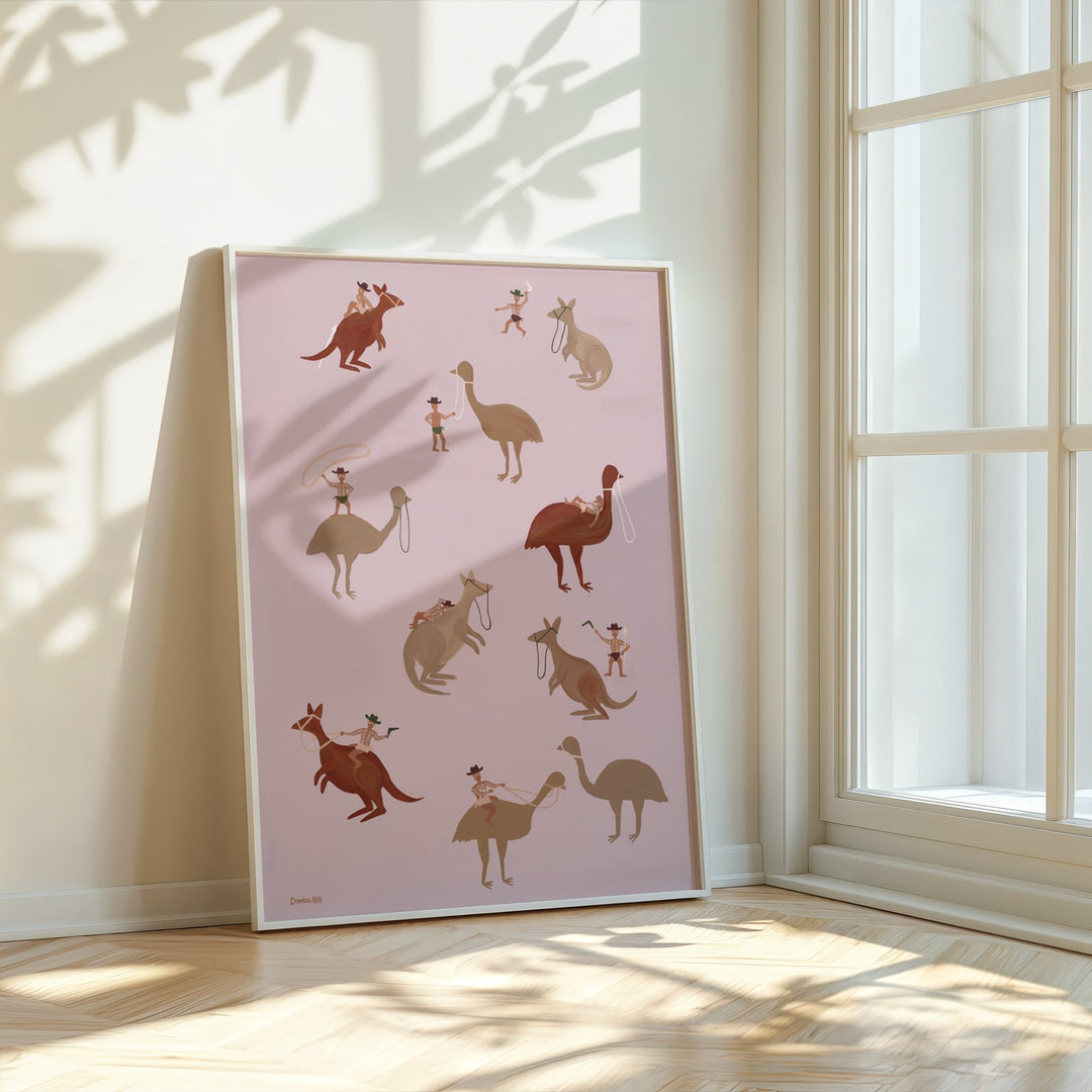 Deadly Riders Club Indigenous Artwork by Domica Hill wall - art - picture - poster