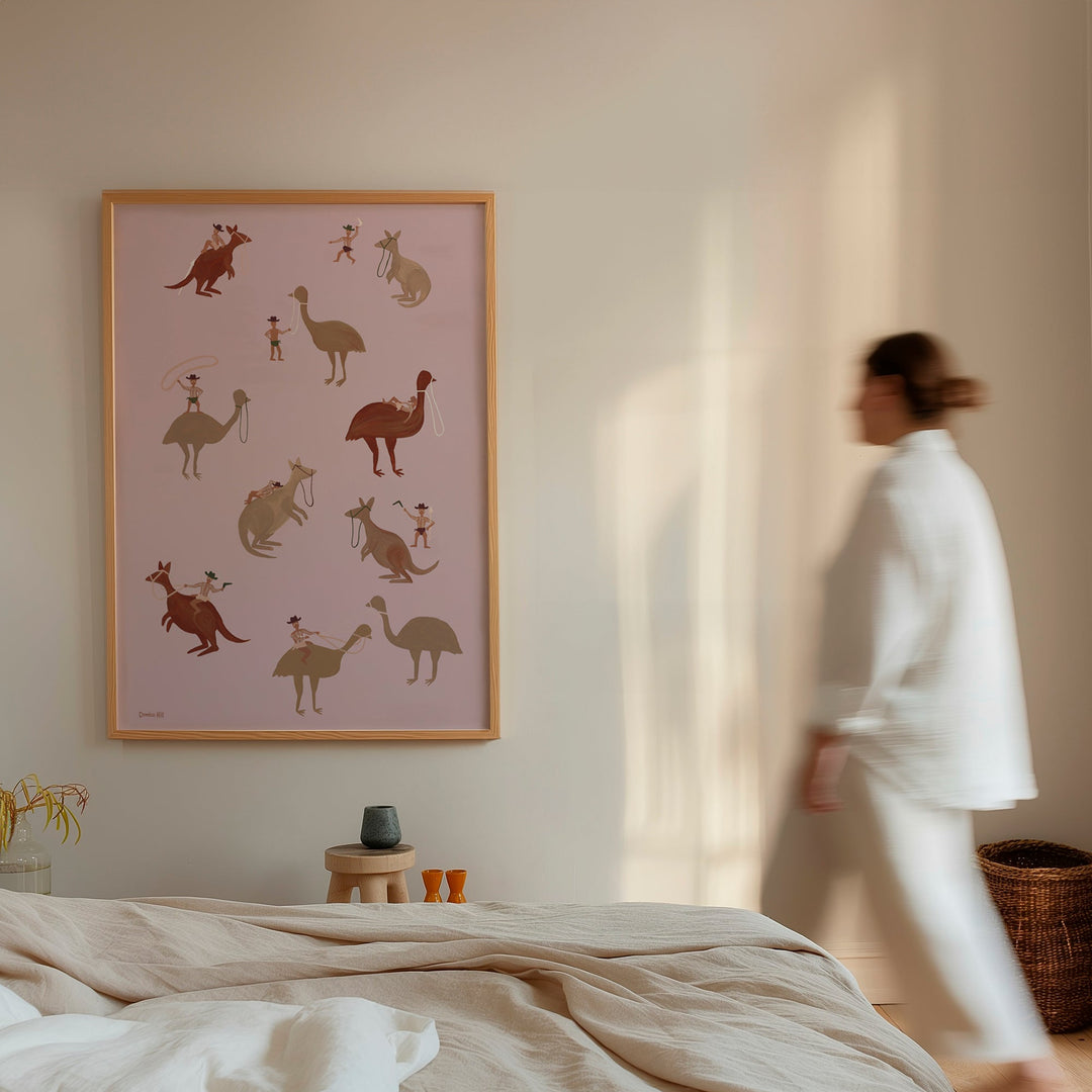 Deadly Riders Club Indigenous Artwork by Domica Hill wall - art - picture - poster