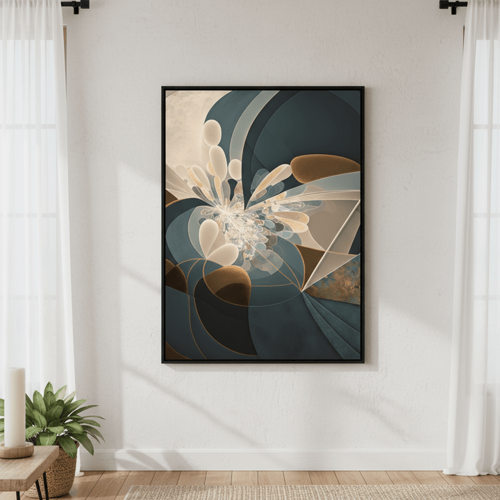 Deep blue Fractal by Bella Eve wall - art - picture - poster