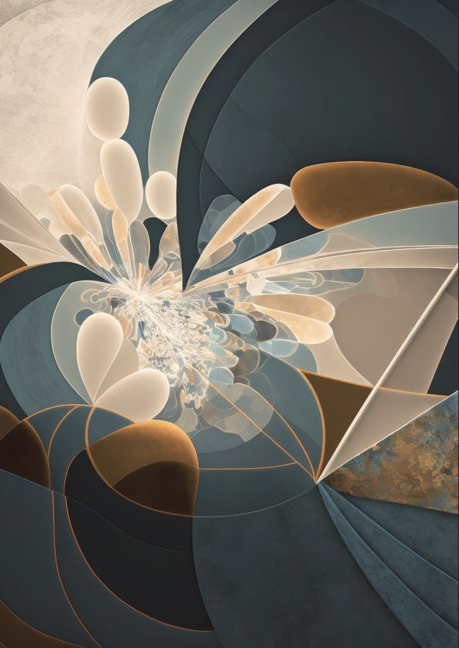 Deep blue Fractal by Bella Eve