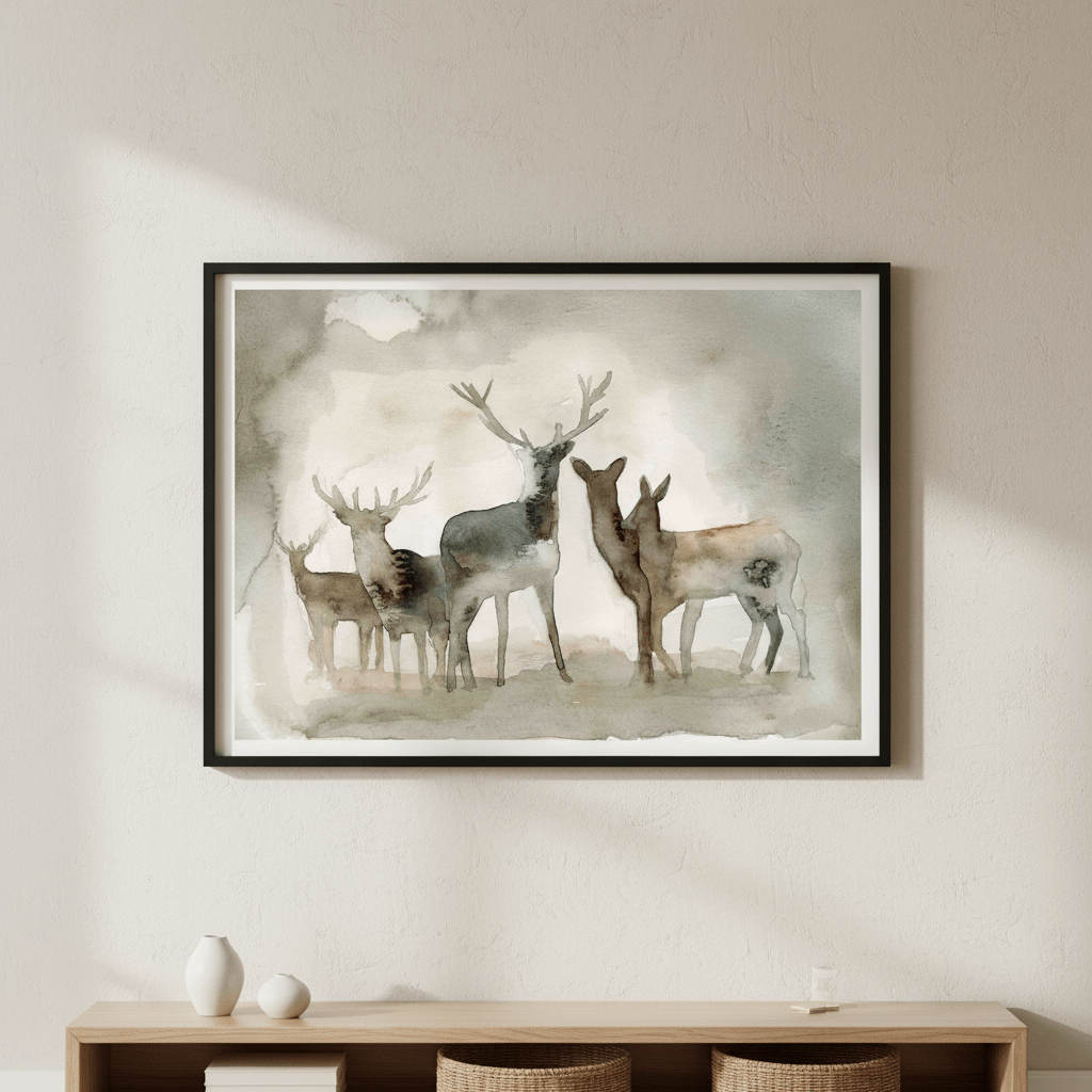 Deer Herd by Meredith O'Neal wall - art - picture - poster