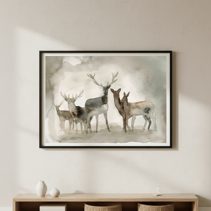 Deer Herd by Meredith O'Neal wall - art - picture - poster