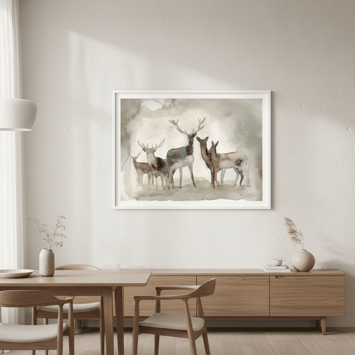 Deer Herd by Meredith O'Neal wall - art - picture - poster