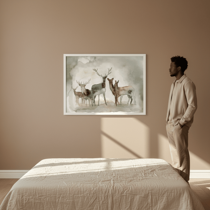 Deer Herd by Meredith O'Neal wall - art - picture - poster
