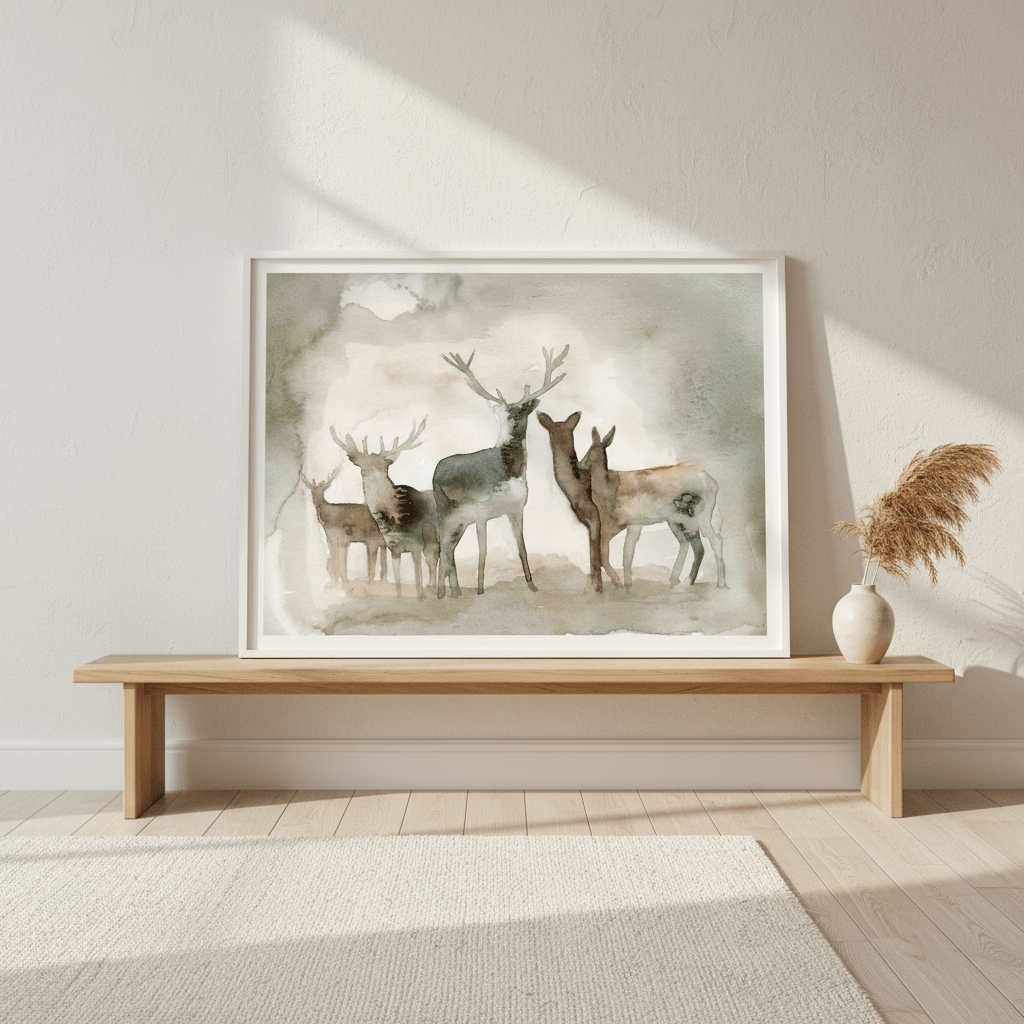 Deer Herd by Meredith O'Neal wall - art - picture - poster