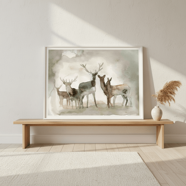 Deer Herd by Meredith O'Neal wall - art - picture - poster