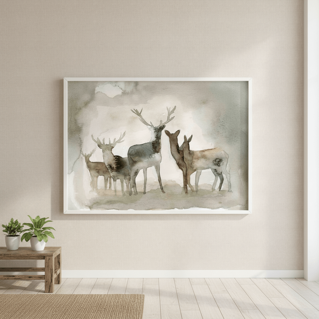 Deer Herd by Meredith O'Neal wall - art - picture - poster