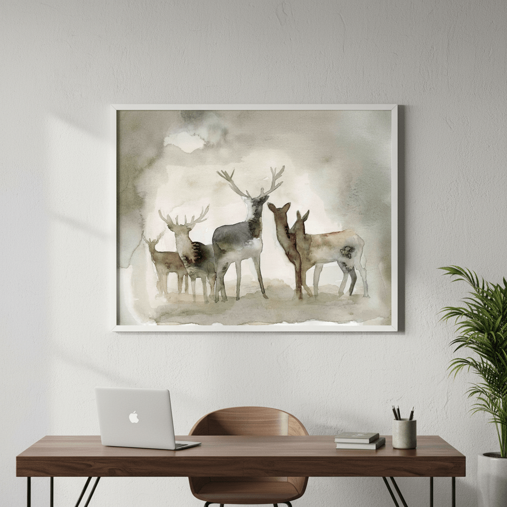 Deer Herd by Meredith O'Neal wall - art - picture - poster