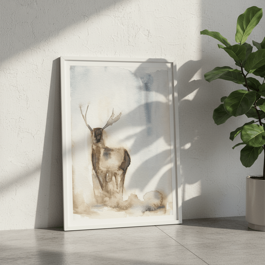 Deer in the Fog by Meredith O'Neal wall - art - picture - poster
