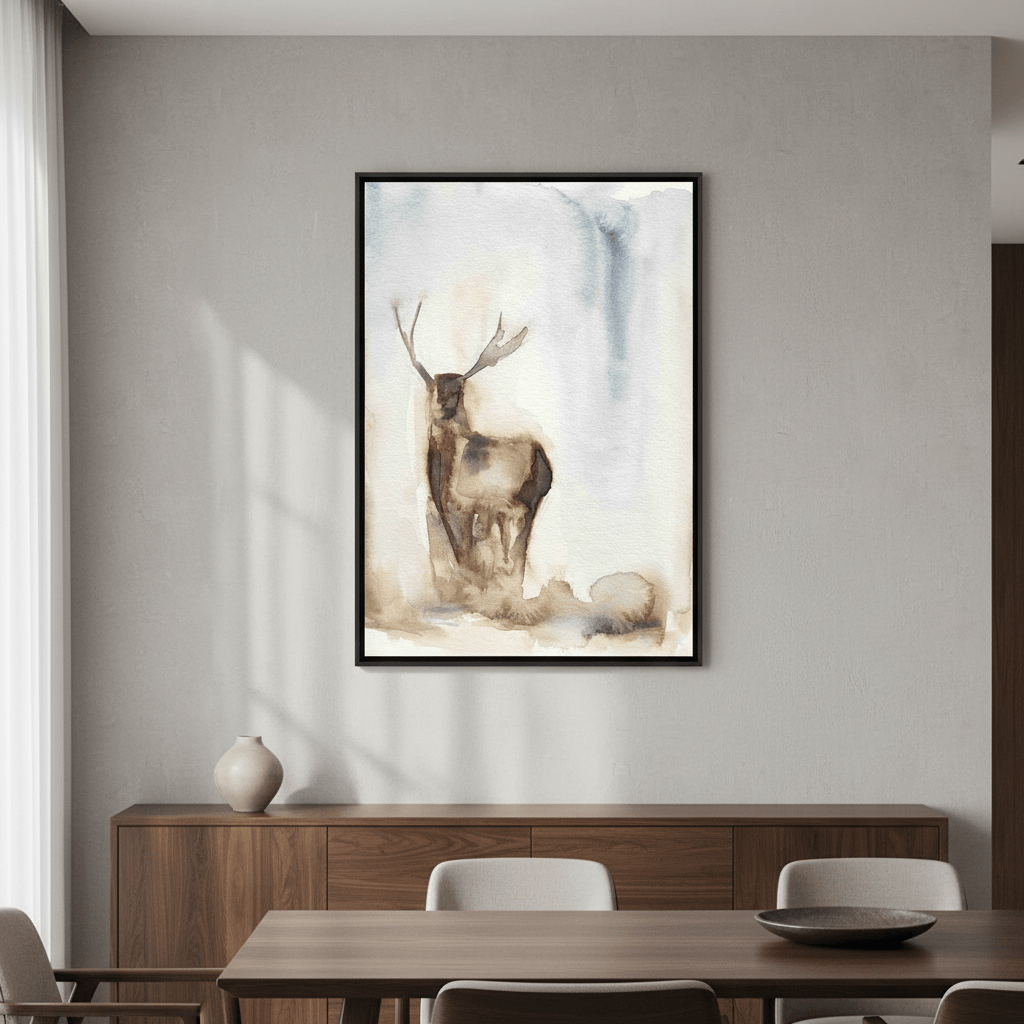 Deer in the Fog by Meredith O'Neal wall - art - picture - poster