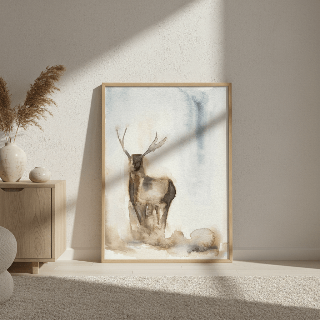 Deer in the Fog by Meredith O'Neal wall - art - picture - poster
