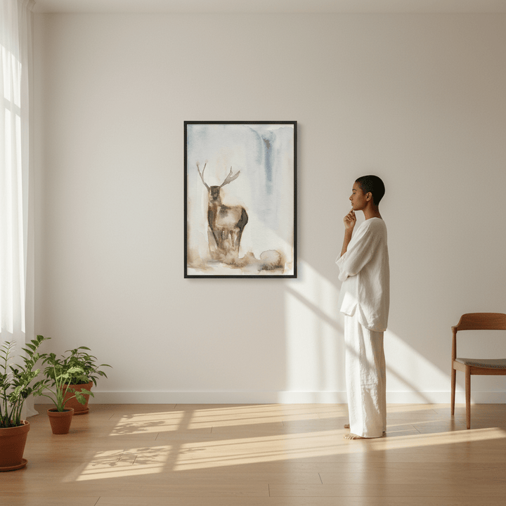 Deer in the Fog by Meredith O'Neal wall - art - picture - poster