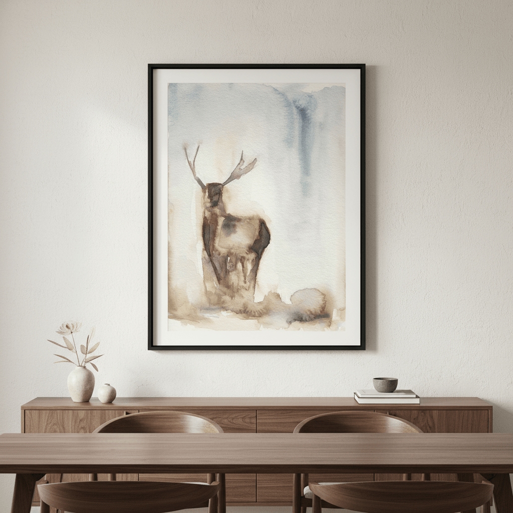 Deer in the Fog by Meredith O'Neal wall - art - picture - poster