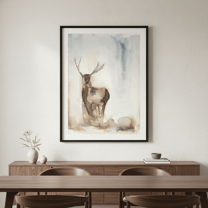 Deer in the Fog by Meredith O'Neal wall - art - picture - poster