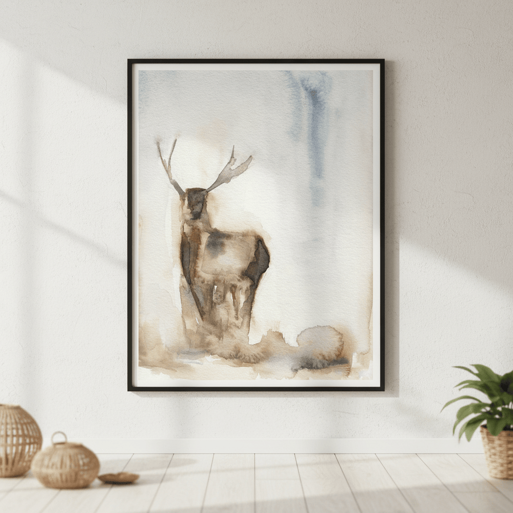 Deer in the Fog by Meredith O'Neal wall - art - picture - poster