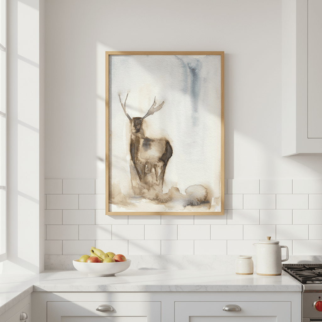 Deer in the Fog by Meredith O'Neal wall - art - picture - poster