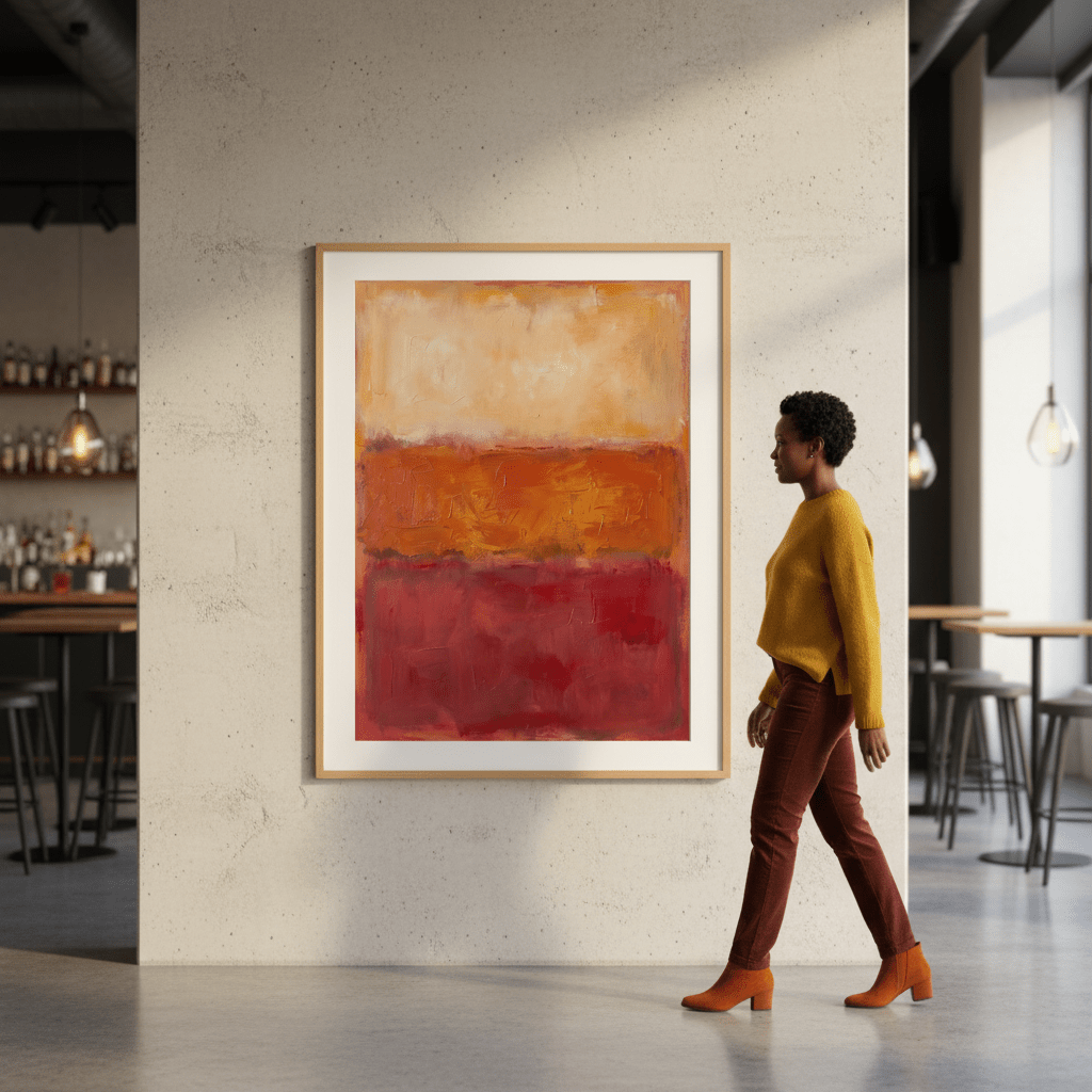 Desert Dawn Abstract Wall Art Inspired by Mark Rothko wall - art - picture - poster