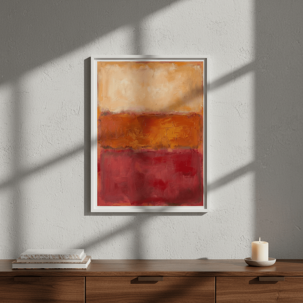 Desert Dawn Abstract Wall Art Inspired by Mark Rothko wall - art - picture - poster