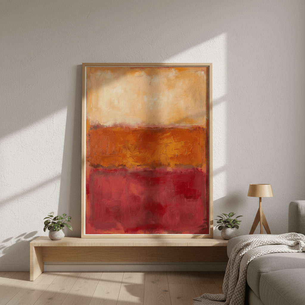 Desert Dawn Abstract Wall Art Inspired by Mark Rothko wall - art - picture - poster