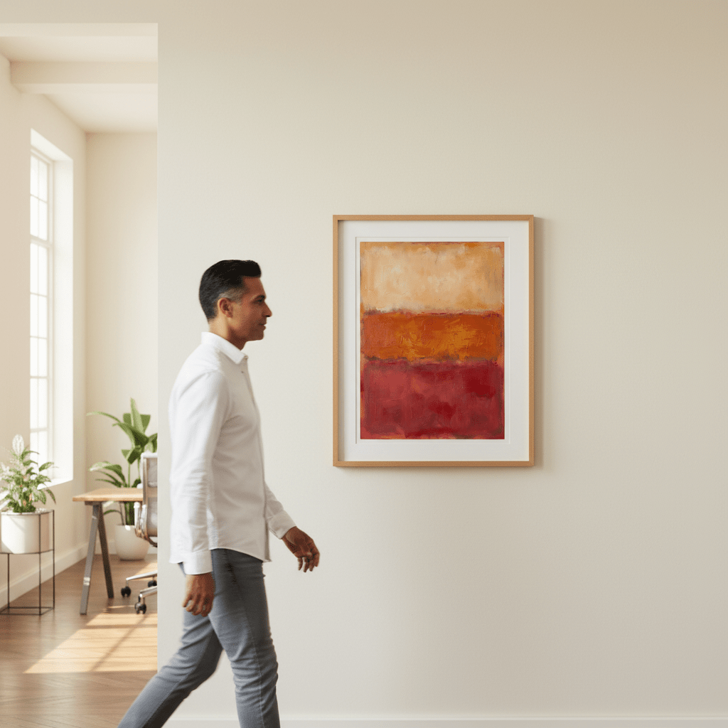 Desert Dawn Abstract Wall Art Inspired by Mark Rothko wall - art - picture - poster