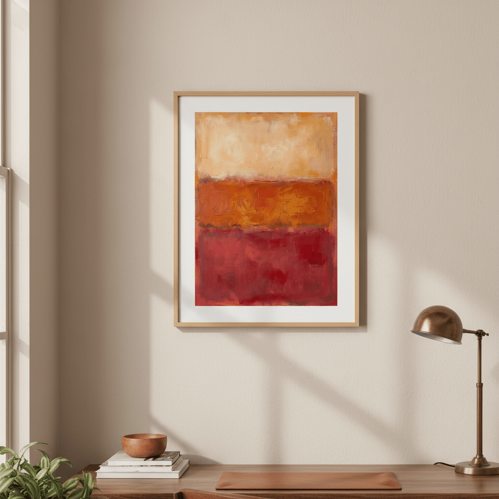 Desert Dawn Abstract Wall Art Inspired by Mark Rothko wall - art - picture - poster