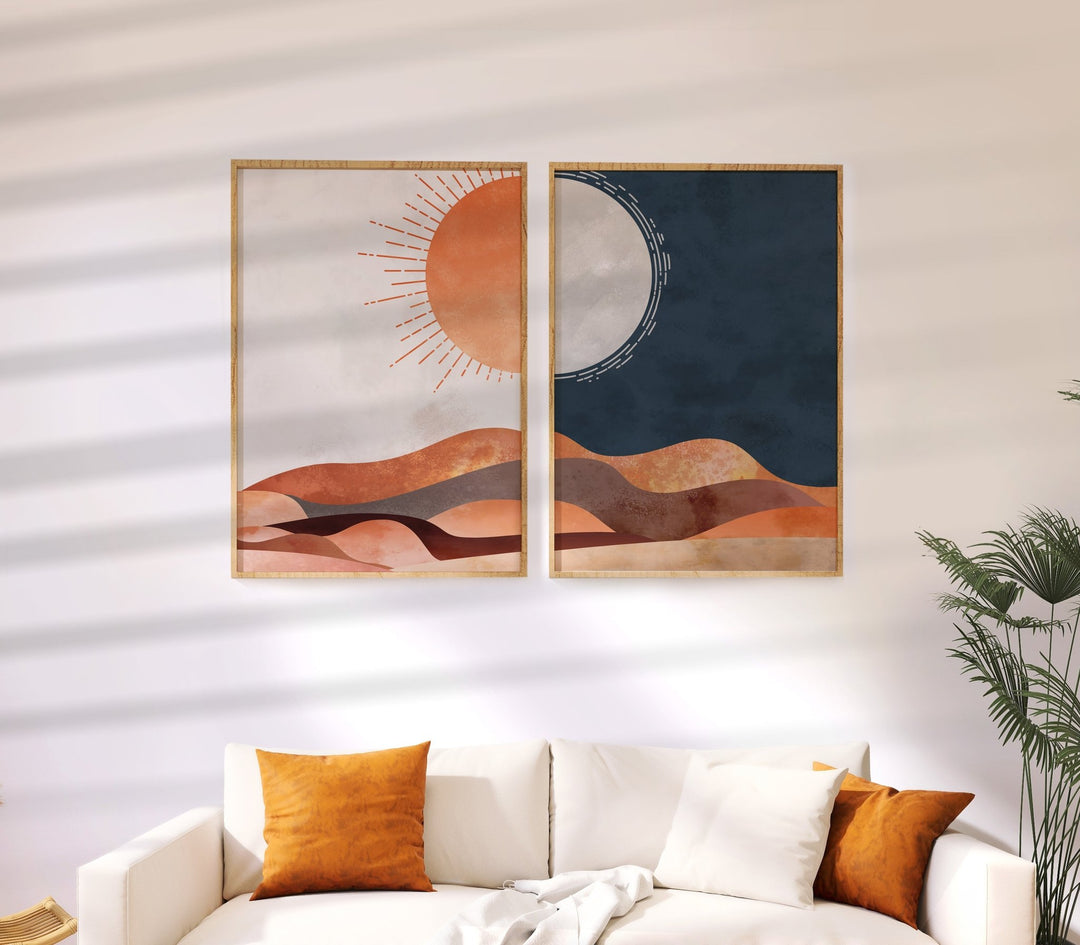 Desert Moon Set of 2 Prints - Style My Wall