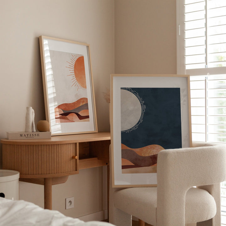 Desert Moon Set of 2 Prints - Style My Wall