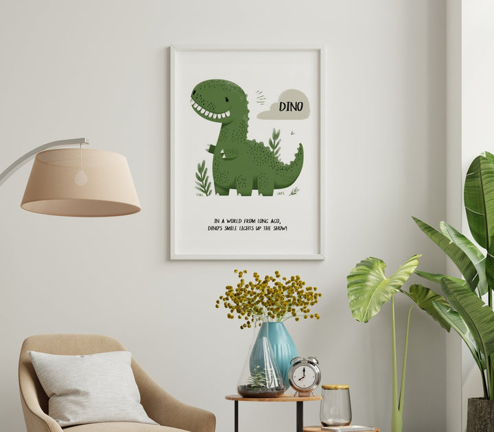 Dino Nursery Childrens Wall Print - Style My Wall