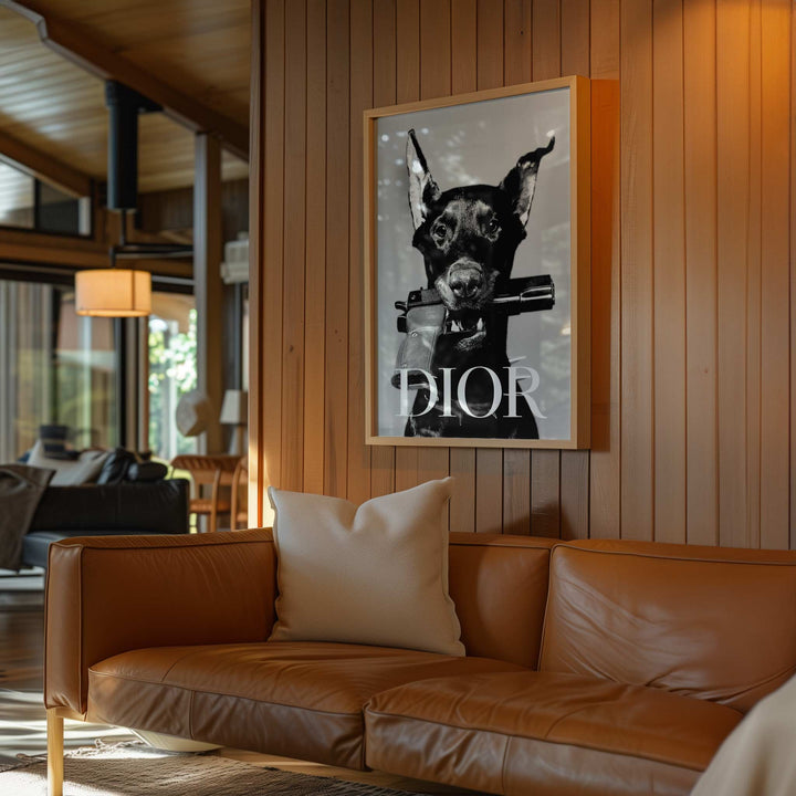 Dior Dobermann Photograph wall - art - picture - poster