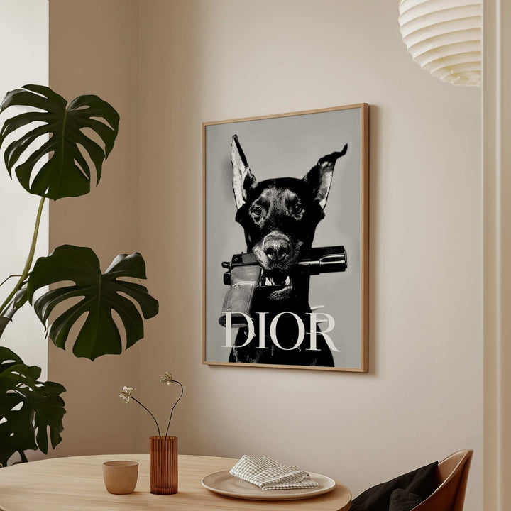 Dior Dobermann Photograph wall - art - picture - poster