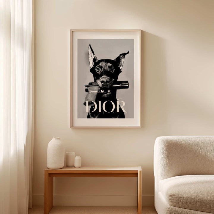 Dior Dobermann Photograph wall - art - picture - poster