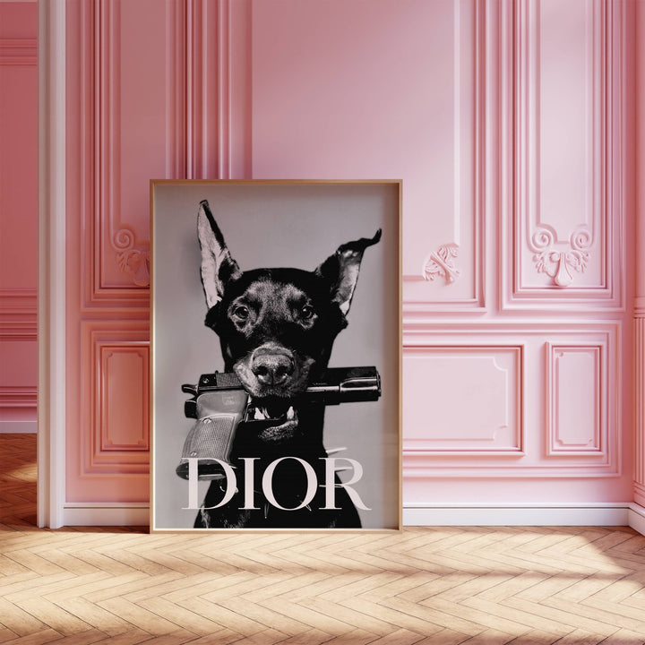 Dior Dobermann Photograph wall - art - picture - poster