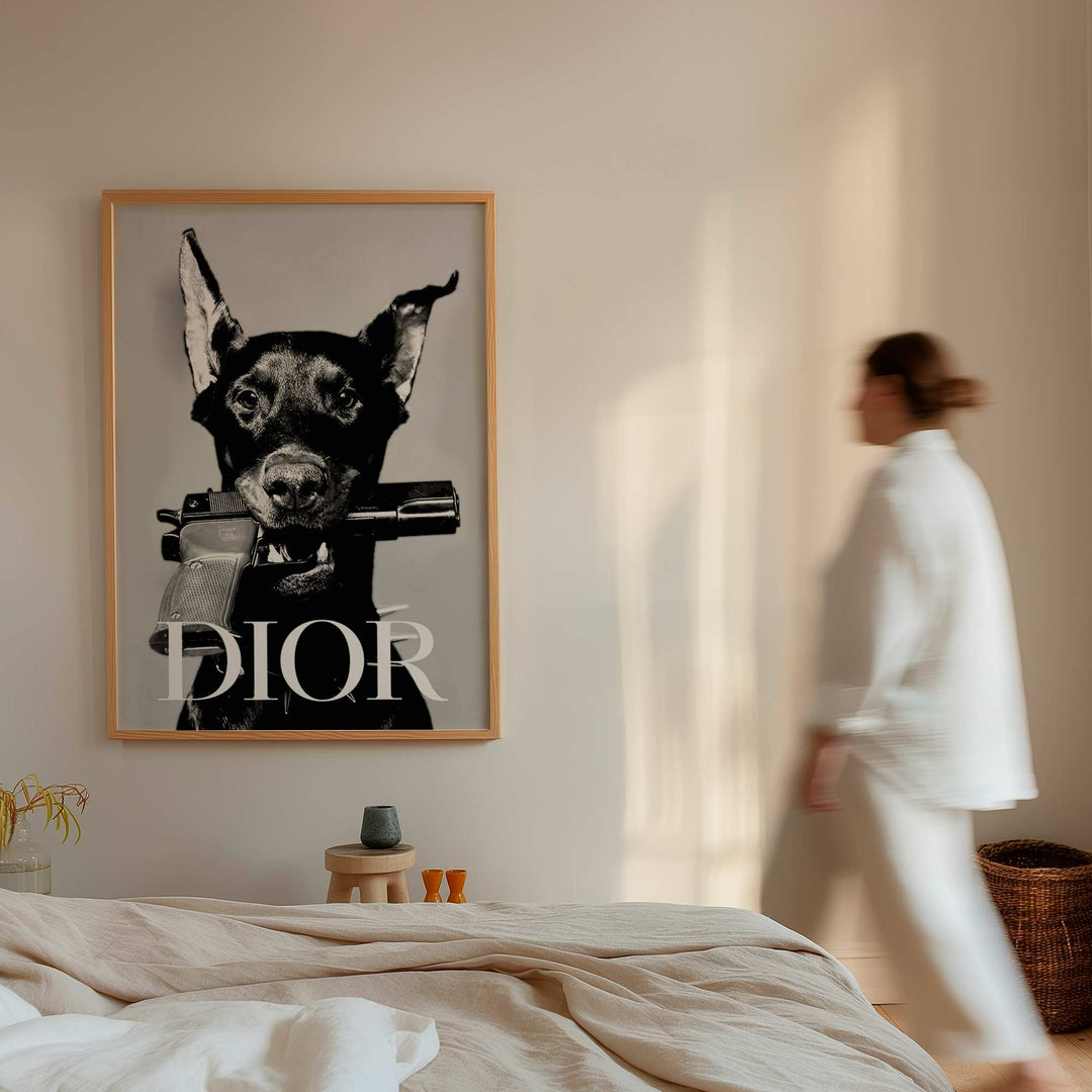 Dior Dobermann Photograph wall - art - picture - poster