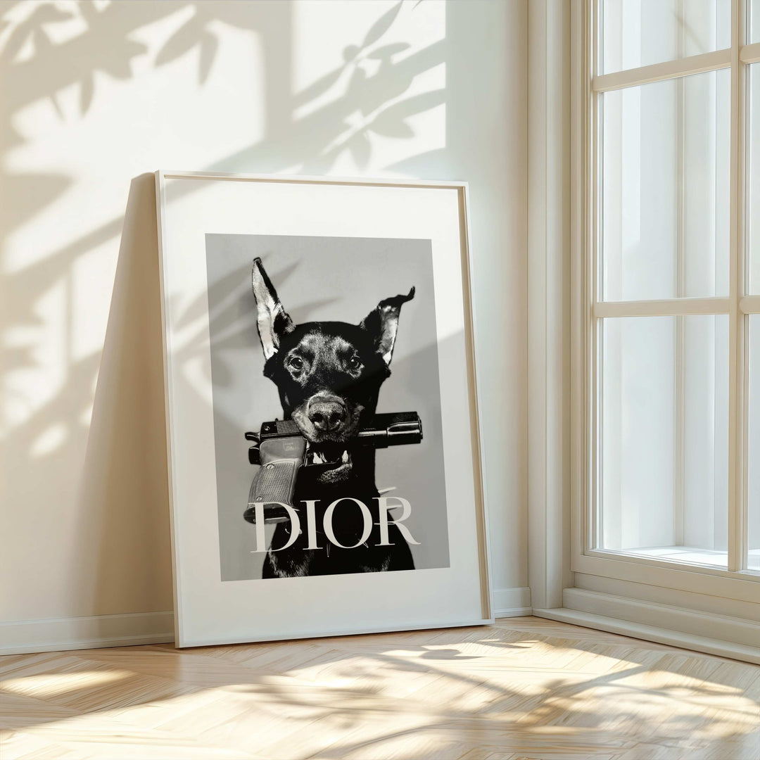 Dior Dobermann Photograph wall - art - picture - poster