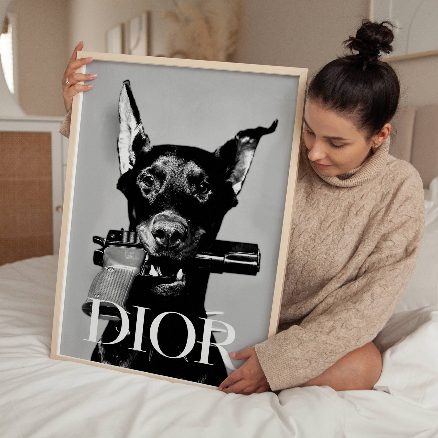 Dior Dobermann Photograph wall - art - picture - poster