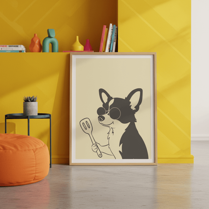 Doggo Spatula Cooking Kitchen Wall Art wall - art - picture - poster
