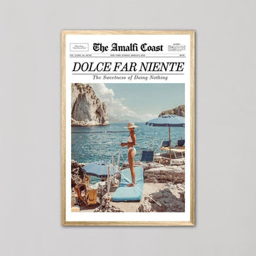 Dolce Far Niente Amalfi Coast Wall Art Print - Style My Wall
