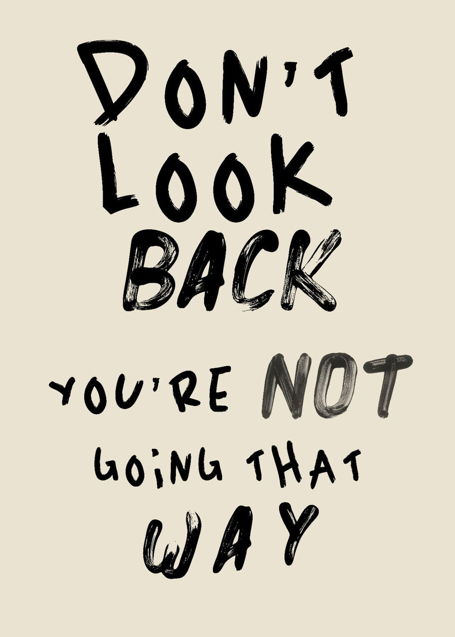 Don't Look Back Wall Art