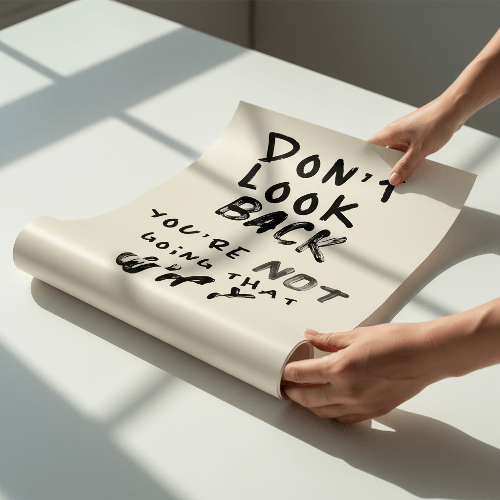 Don't Look Back Wall Art wall - art - picture - poster