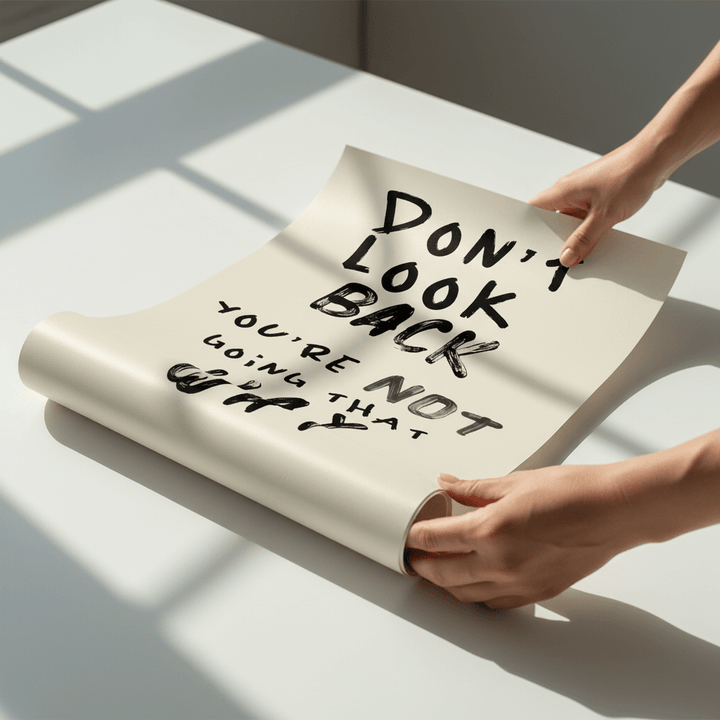 Don't Look Back Wall Art wall - art - picture - poster