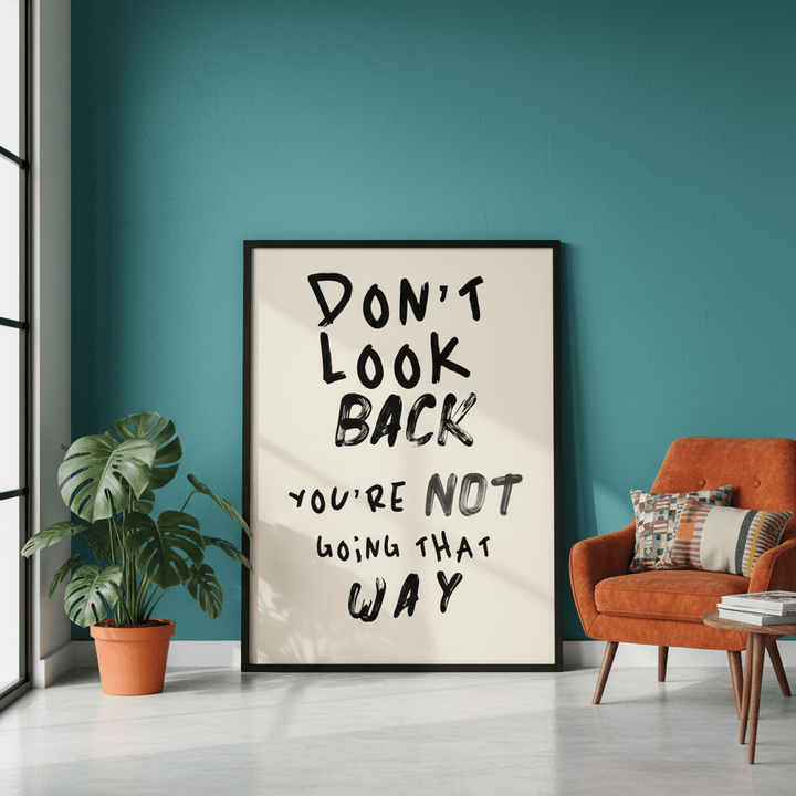 Don't Look Back Wall Art wall - art - picture - poster