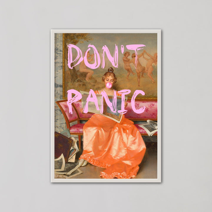 Don't Panic Lady Wall Art - Style My Wall