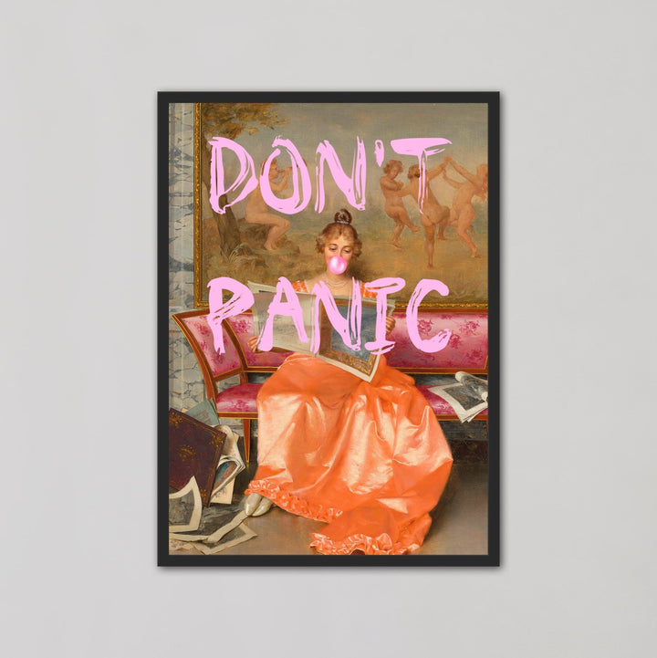 Don't Panic Lady Wall Art - Style My Wall