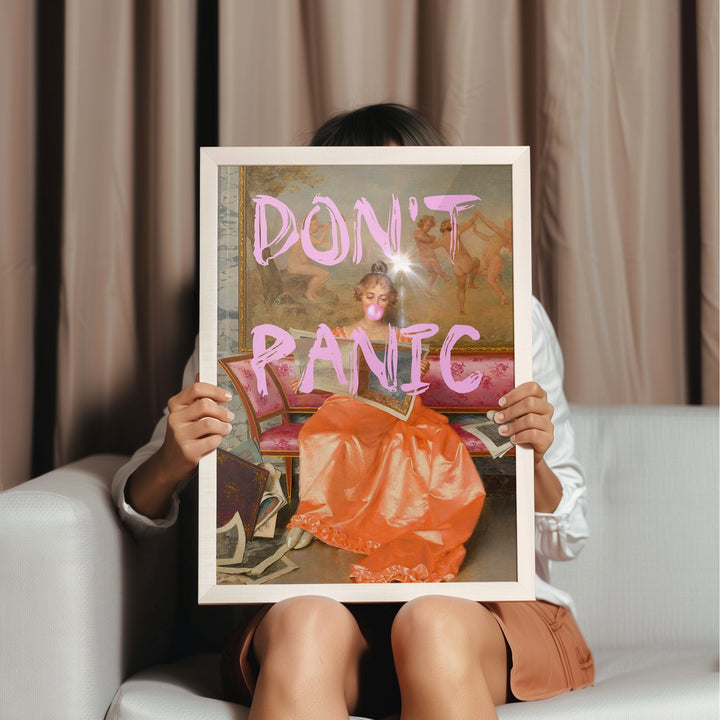 Don't Panic Lady Wall Art - Style My Wall