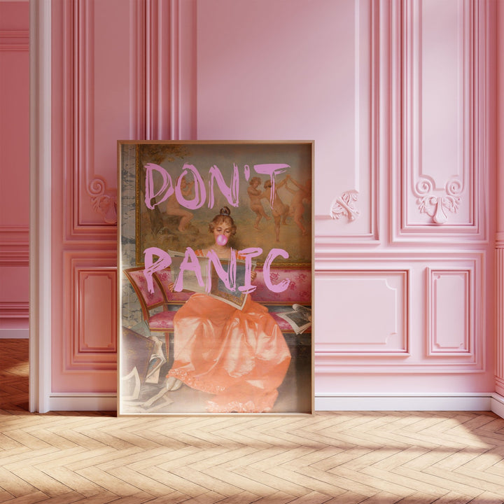 Don't Panic Lady Wall Art - Style My Wall