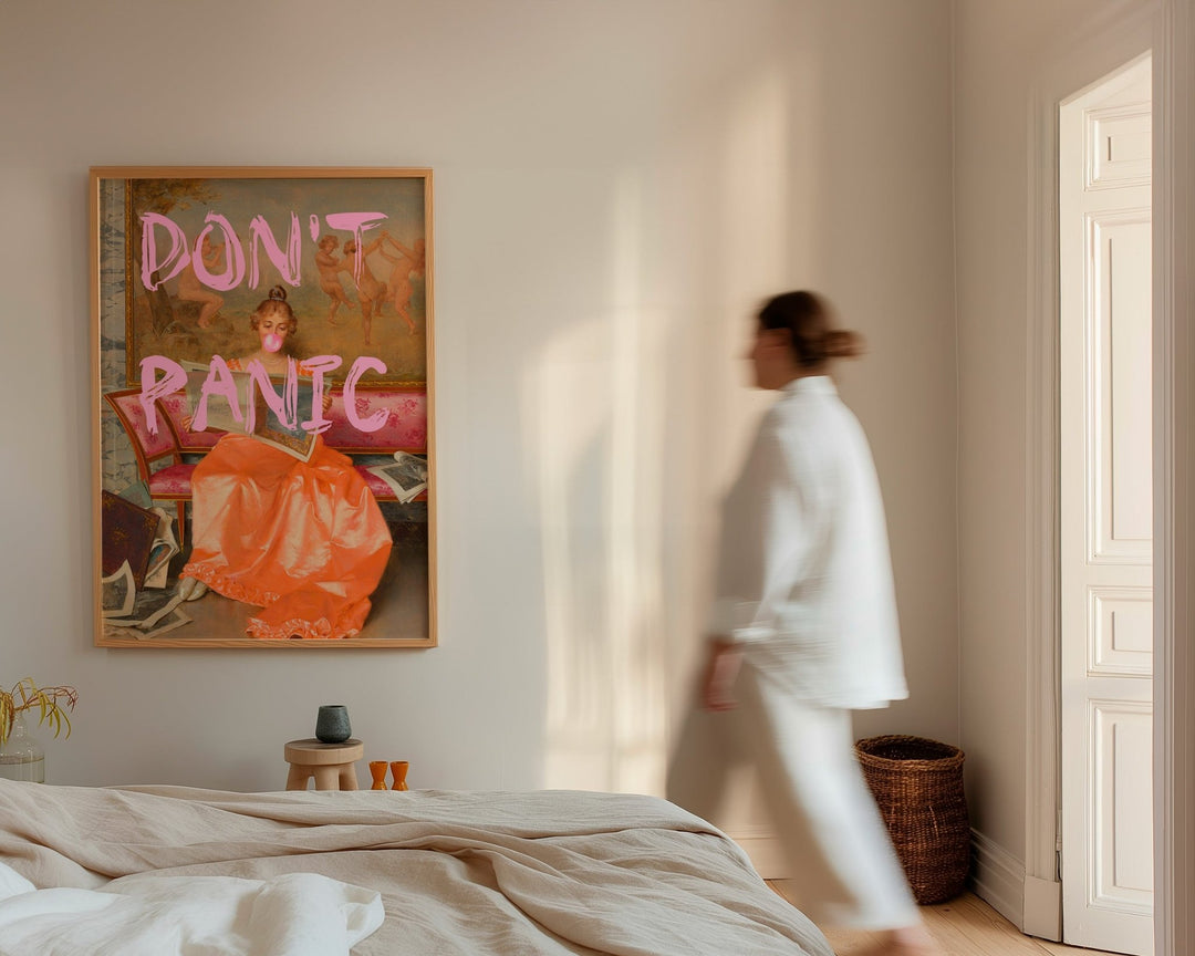 Don't Panic Lady Wall Art - Style My Wall